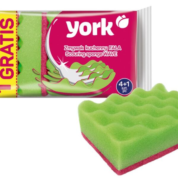 York zmywak kuchenny fala, 5 szt