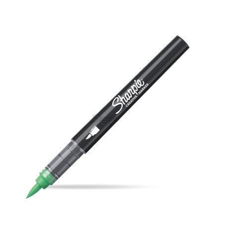 Marker akrylowy jasno zielony pędzelkowa końcówka
