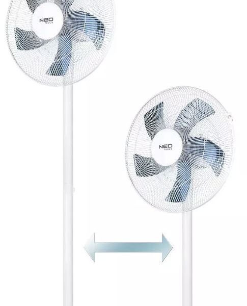 Wentylator podłogowy 40 cm 50W biały