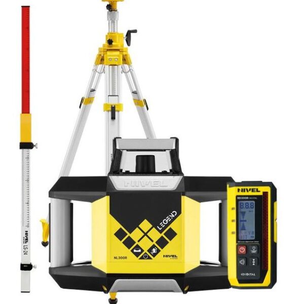 Niwelator laserowy NL300R digital + statyw SJJ32 + łata LS24