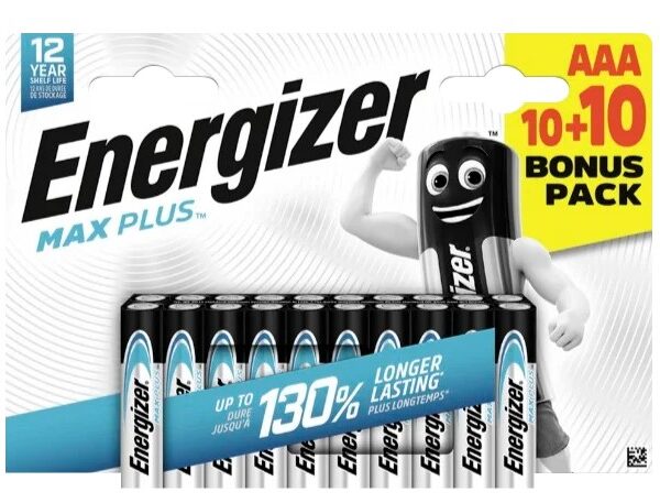 Bateria Energizer MAX plus AAA LR03 10+10 szt.