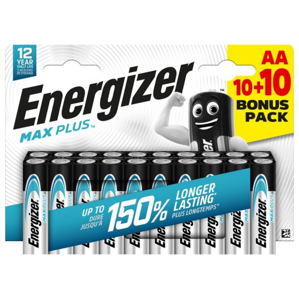 Bateria Energizer MAX plus AA LR6 10+10 szt.