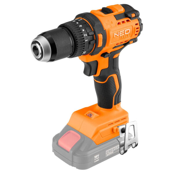 Wiertarko-wkrętarka udarowa BEZSZCZ.18V uchwyt 13mm bez akum
