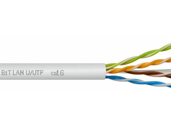 Kabel teleinformatyczny nieekranowany u/utp 4X2X0,5 KAT 6