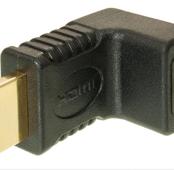 Złącze kątowe hdmi wtyk/gniazdo małe