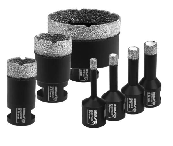 Zestaw koronek diamentowych VB 6,8,10,12,28,35,68mm 7 szt.