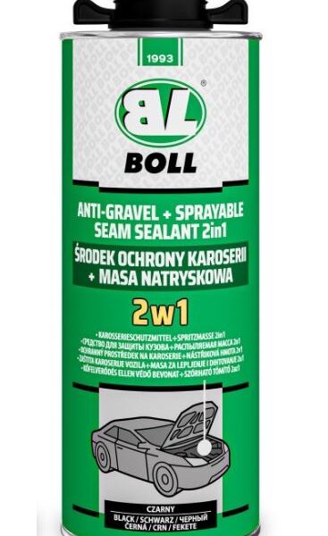 Środek ochrony karoserii+masa natryskowa 2W1 Boll 1kg czarny