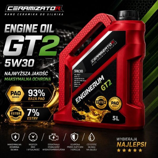 Ceramizator olej syntetyczny enginerum GT2 5W30 5L