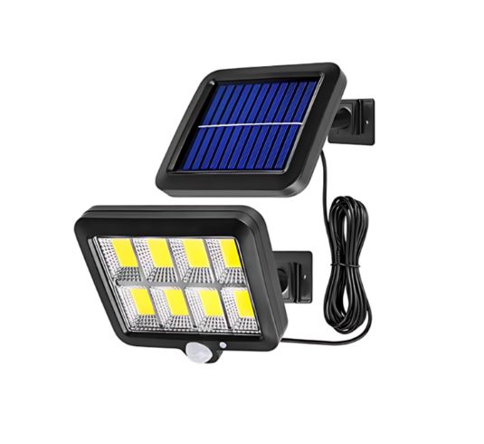 Naświetlacz LED 8*COB 5W solarny + PIR 1594