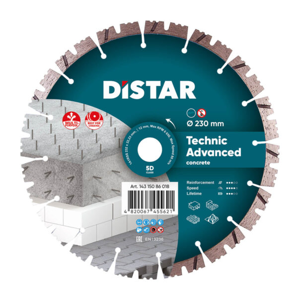 Tarcza diamentowa technic advanced 232*2.6/1.8*12*22,23-16