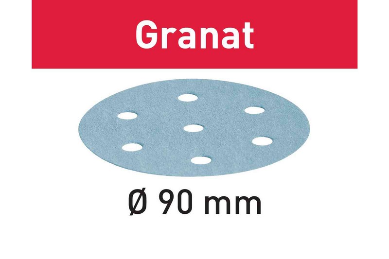 Krążki ścierne granat D90 P500 GR/100.