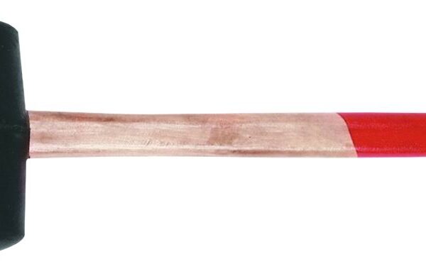 Młotek gumowy trzonek drewniany średnica 55mm 320g