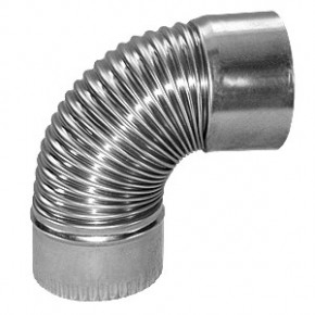 Kolano karbowane ocynkowane 150mm